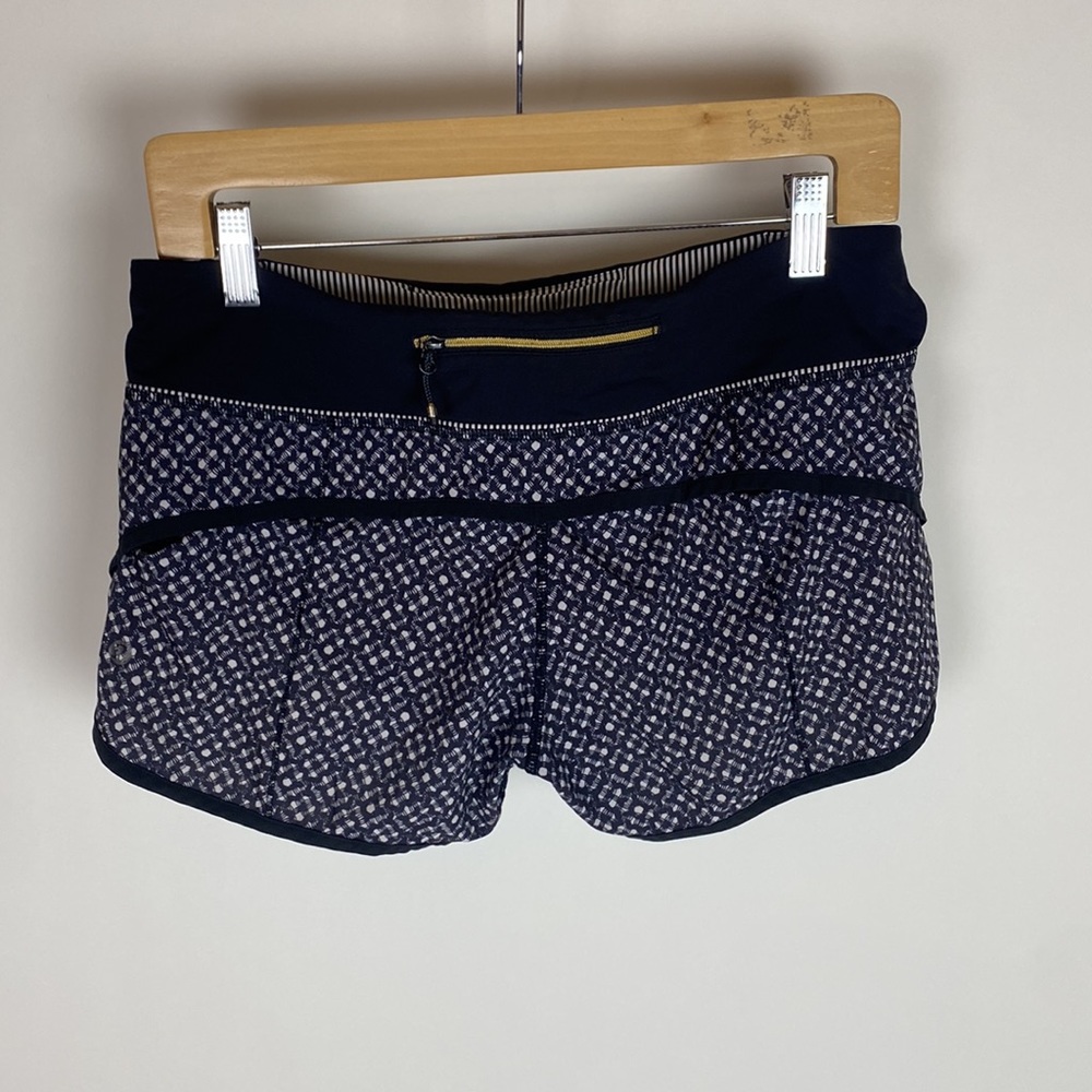 lululemon athletica Navy and White Athletic Shorts